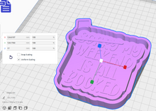 Load image into Gallery viewer, My Weekend is Booked Silicone Mold Housing STL File