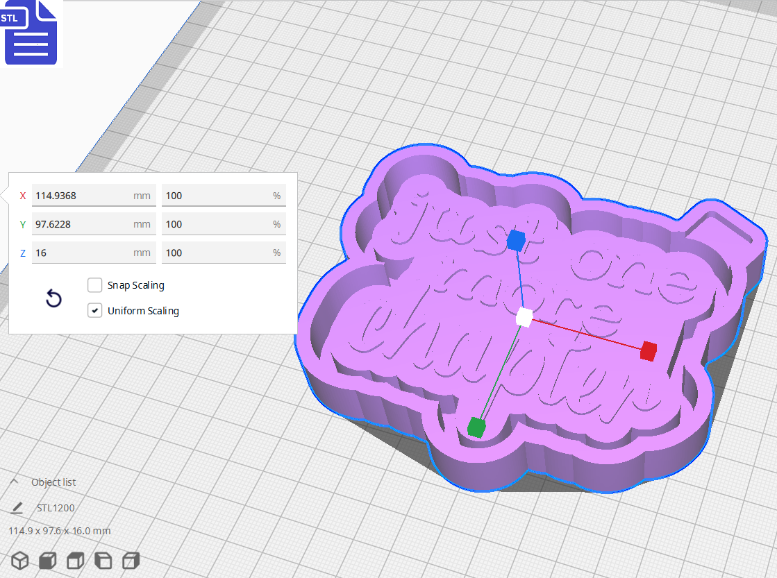 Just One More Chapter Silicone Mold Housing STL File - The Crafts and Glitter Shop