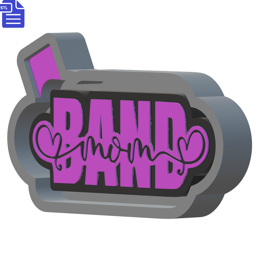 Band Mom Silicone Mold Housing STL File - The Crafts and Glitter Shop