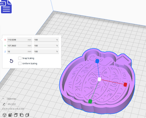 Pumpkin Silicone Mold Housing STL File