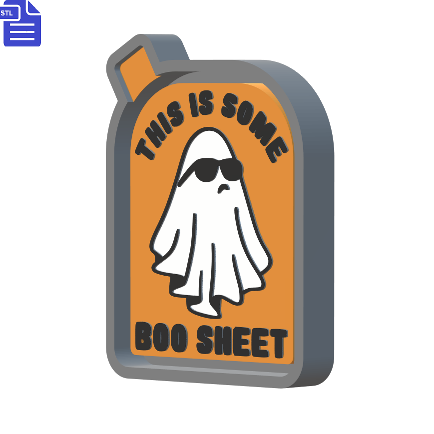 Boo Sheet Mold Housing STL File - The Crafts and Glitter Shop