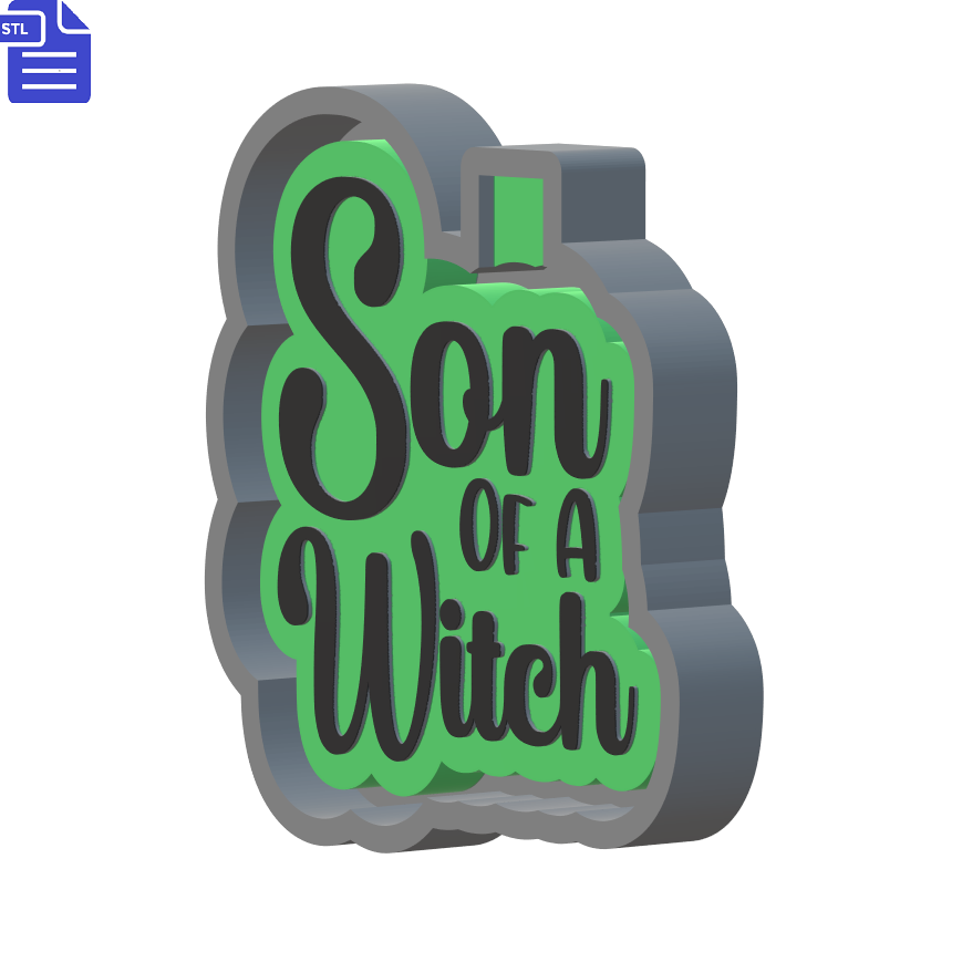 Son of a Witch Mold Housing STL File - The Crafts and Glitter Shop