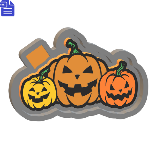 Evil Pumpkin Patch Mold Housing STL File - The Crafts and Glitter Shop