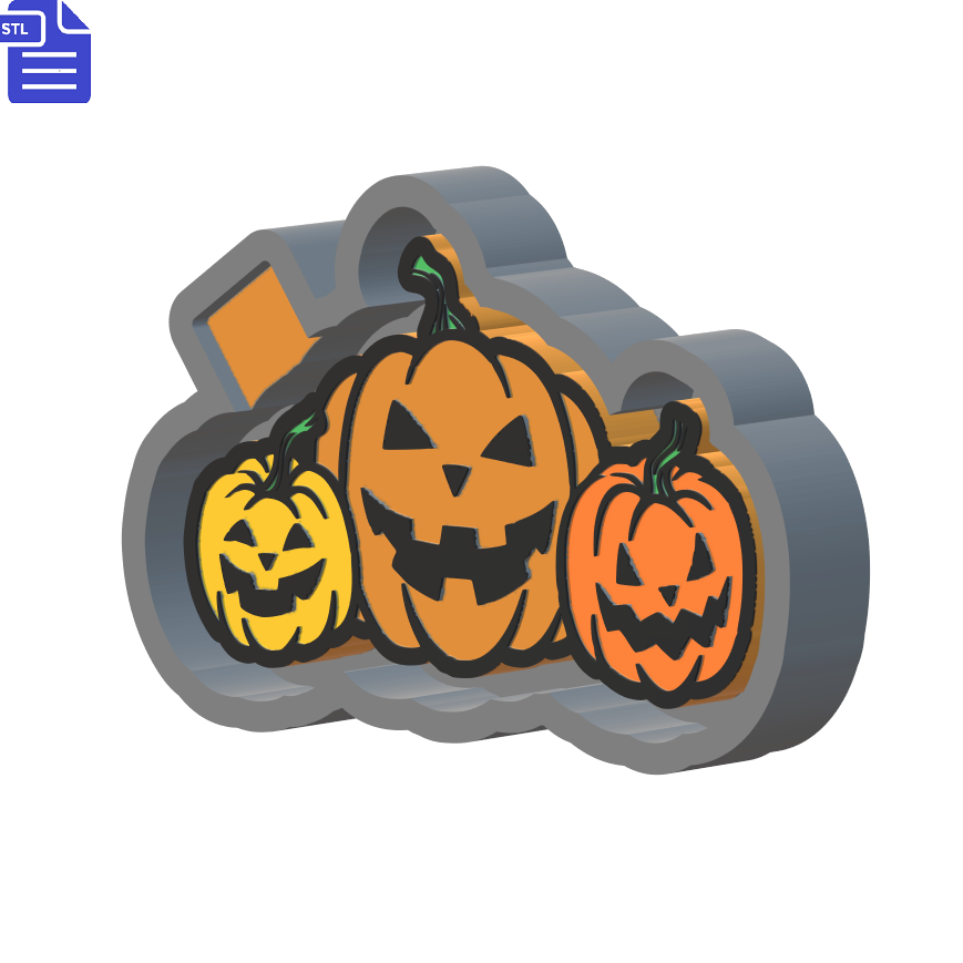 Evil Pumpkin Patch Mold Housing STL File - The Crafts and Glitter Shop