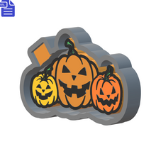 Load image into Gallery viewer, Evil Pumpkin Patch Mold Housing STL File