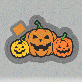 Evil Pumpkin Patch Mold Housing STL File - The Crafts and Glitter Shop