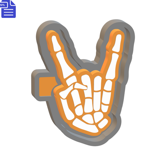 Skeleton Hand Mold Housing STL File - The Crafts and Glitter Shop