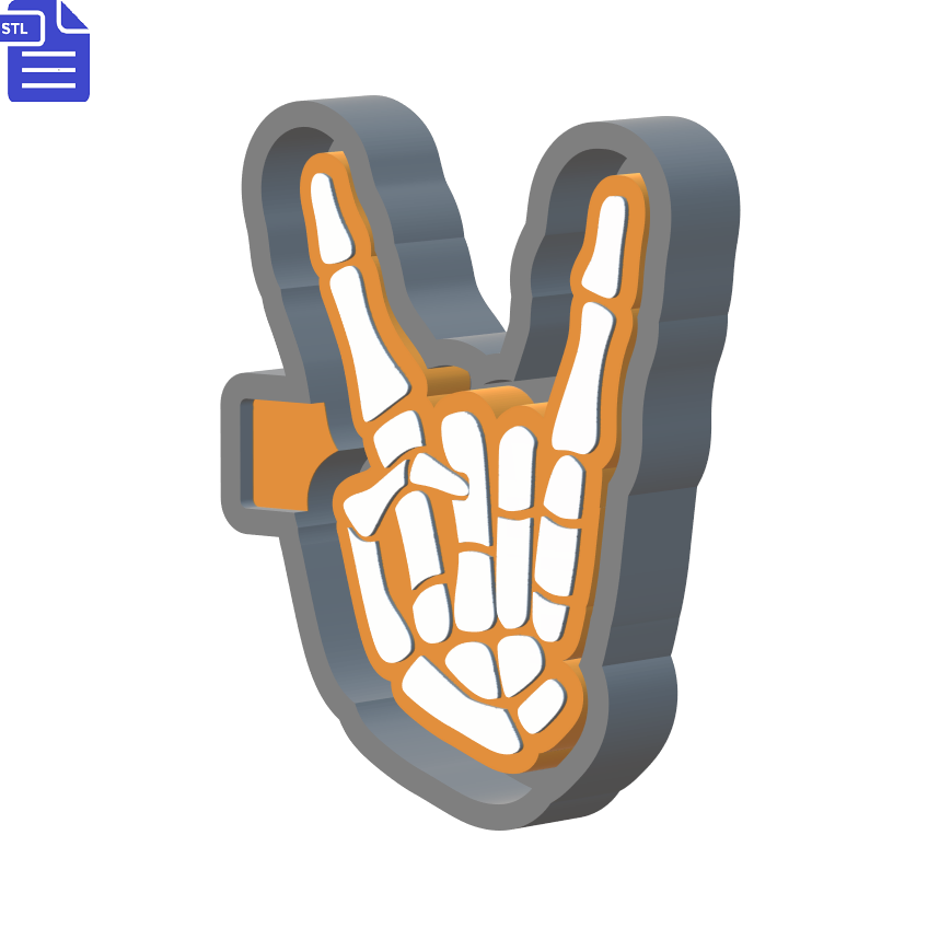 Skeleton Hand Mold Housing STL File - The Crafts and Glitter Shop
