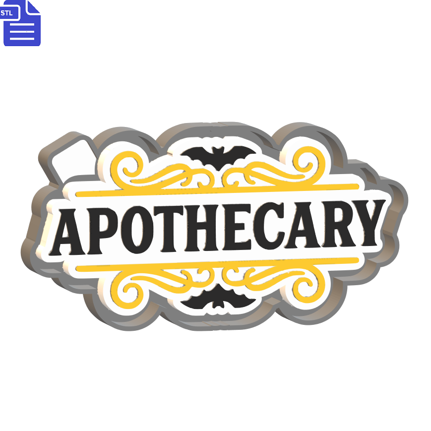 Apothecary Mold Housing STL File