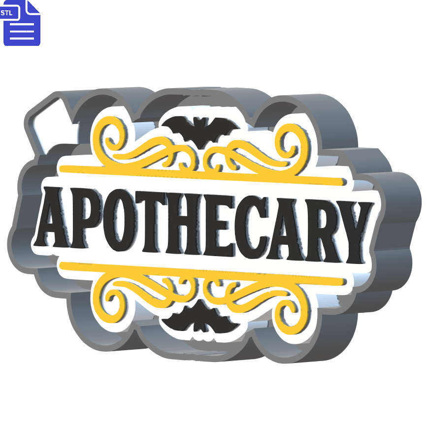 Apothecary Mold Housing STL File - The Crafts and Glitter Shop
