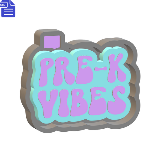 Pre-K Vibes Mold Housing STL File - The Crafts and Glitter Shop