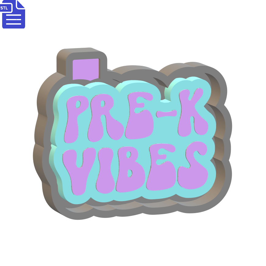 Pre-K Vibes Mold Housing STL File