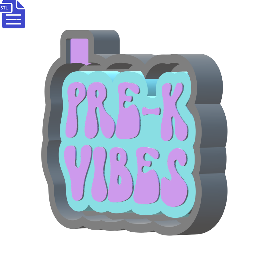 Pre-K Vibes Mold Housing STL File - The Crafts and Glitter Shop