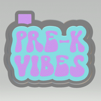 Pre-K Vibes Mold Housing STL File - The Crafts and Glitter Shop