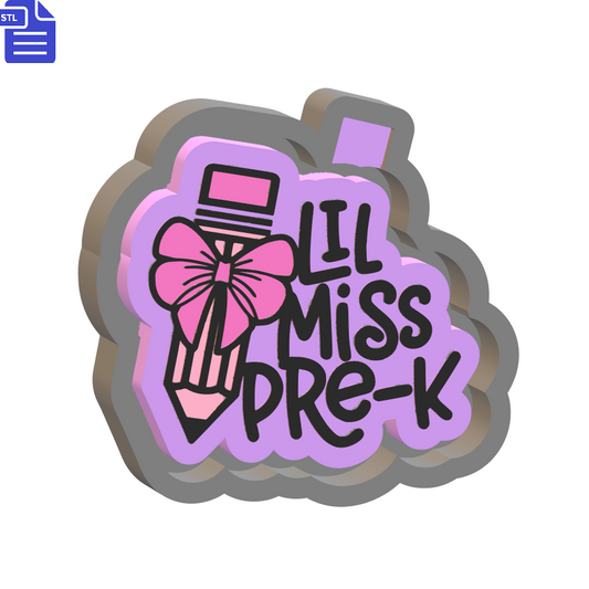 Lil Miss Pre-K Mold Housing STL File - The Crafts and Glitter Shop