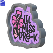 Load image into Gallery viewer, Lil Miss Pre-K Mold Housing STL File