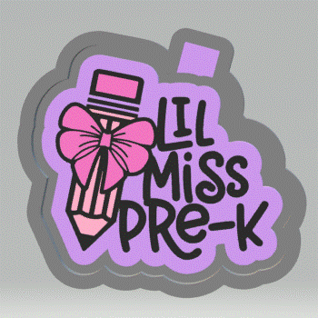 Lil Miss Pre-K Mold Housing STL File - The Crafts and Glitter Shop