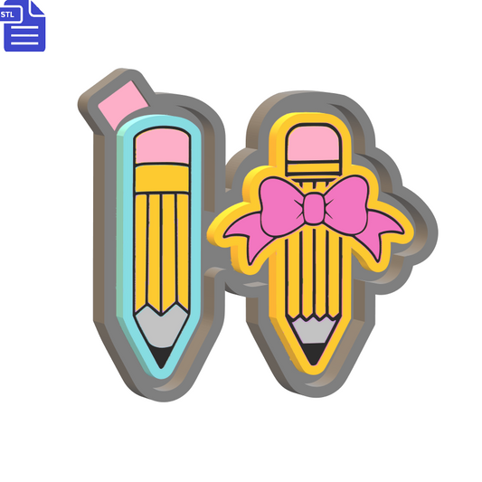 Pencils Mold Housing STL File - The Crafts and Glitter Shop