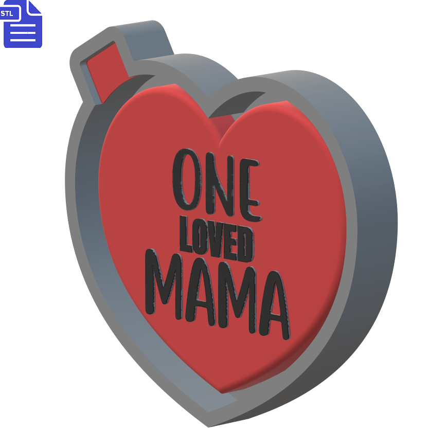 One Loved Mama Mold Housing STL File - The Crafts and Glitter Shop