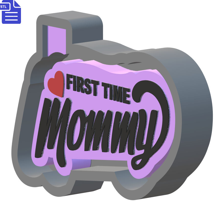 First Time Mommy Mold Housing STL File - The Crafts and Glitter Shop