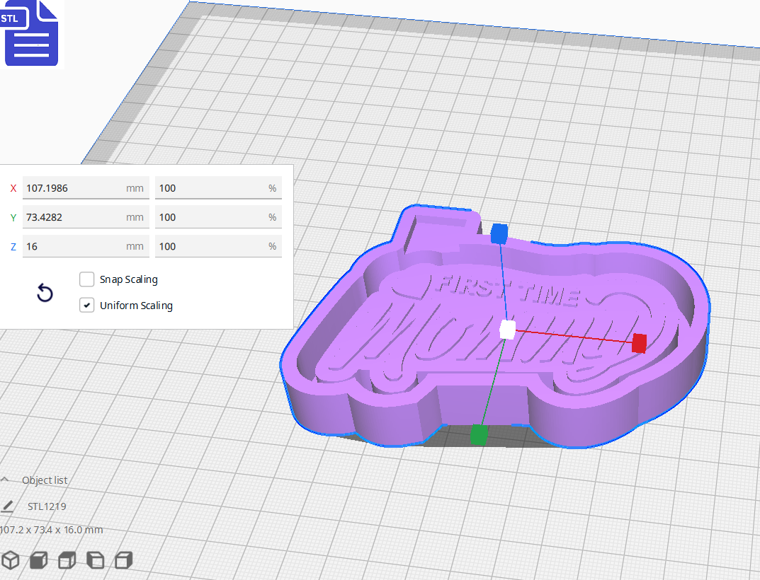 First Time Mommy Mold Housing STL File - The Crafts and Glitter Shop