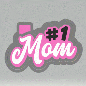 No 1 Mom Mold Housing STL File - The Crafts and Glitter Shop