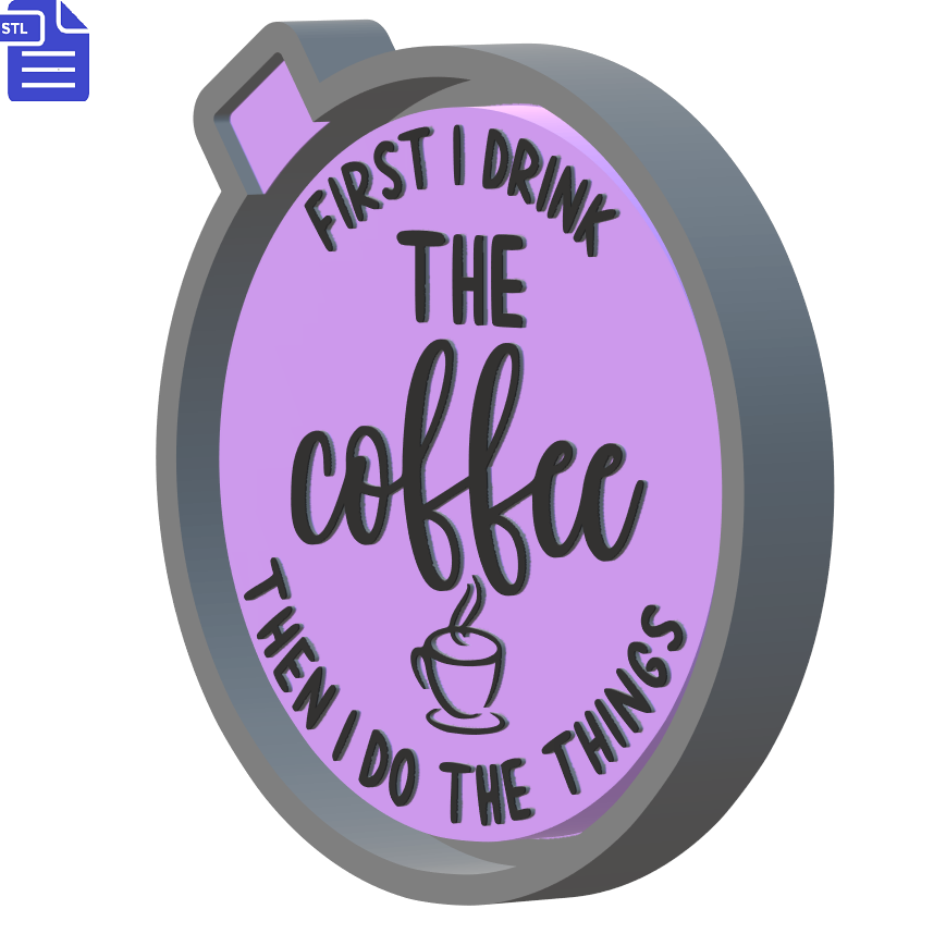 First Coffee Mold Housing STL File - The Crafts and Glitter Shop