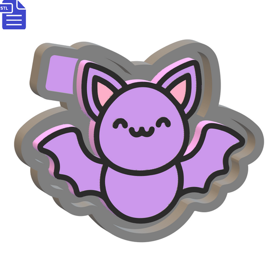 Cute Bat Mold Housing STL File - The Crafts and Glitter Shop