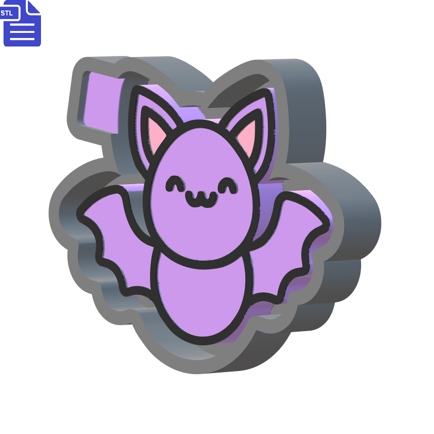 Cute Bat Mold Housing STL File - The Crafts and Glitter Shop