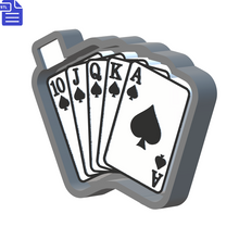 Load image into Gallery viewer, Poker Royal Flush Mold Housing STL File