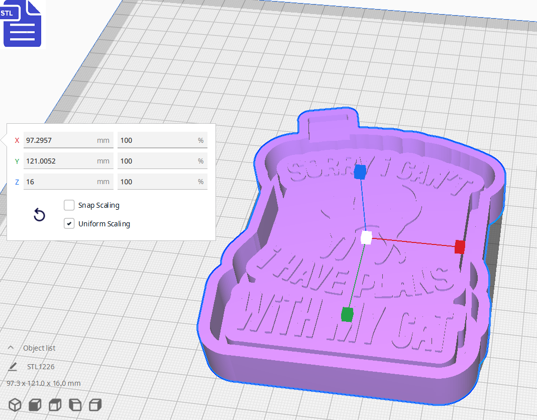 I Have Plans with my Cat Silicone Mold Housing STL File - The Crafts and Glitter Shop
