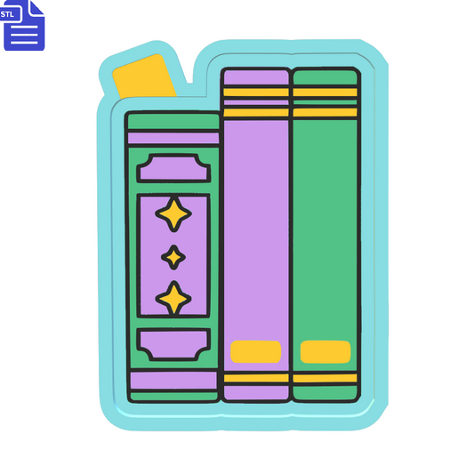 Books Silicone Mold Housing STL File - The Crafts and Glitter Shop