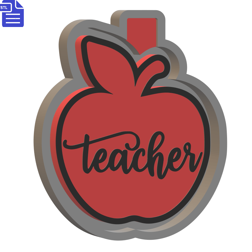 Teacher Silicone Mold Housing STL File