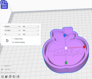 Teacher Silicone Mold Housing STL File