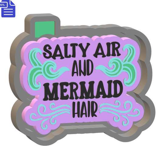 Mermaid Hair Silicone Mold Housing STL File - The Crafts and Glitter Shop