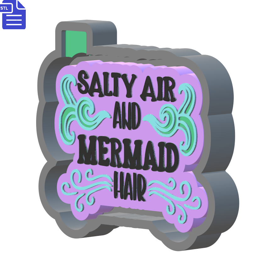 Mermaid Hair Silicone Mold Housing STL File - The Crafts and Glitter Shop