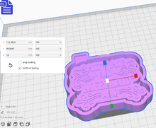 Load image into Gallery viewer, Mermaid Hair Silicone Mold Housing STL File