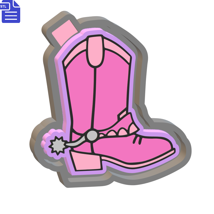 Cowboy Boots Silicone Mold Housing STL File - The Crafts and Glitter Shop