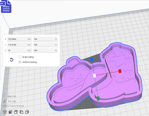 Cowboy Hat & Boots Silicone Mold Housing STL File