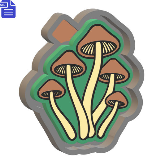 Mushrooms Silicone Mold Housing STL File - The Crafts and Glitter Shop