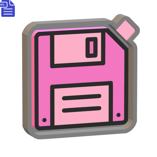 Floppy Disk Silicone Mold Housing STL File - The Crafts and Glitter Shop