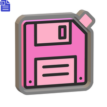 Load image into Gallery viewer, Floppy Disk Silicone Mold Housing STL File