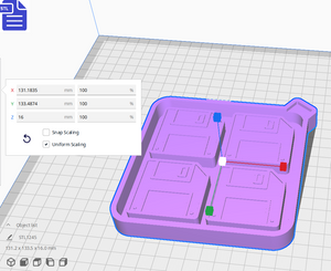 Floppy Disk Silicone Mold Housing STL File