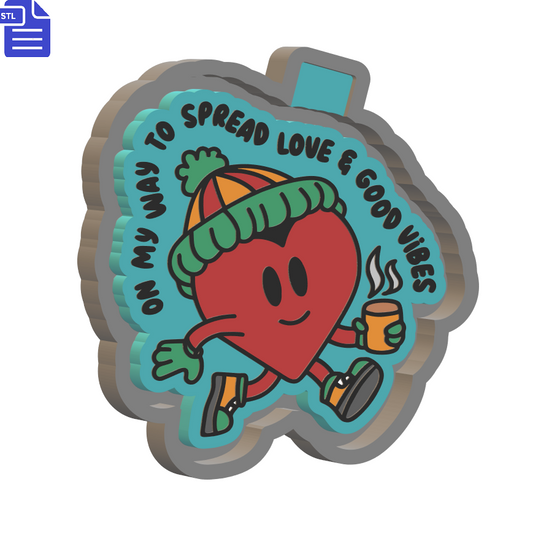 Spread Love Silicone Mold Housing STL File - The Crafts and Glitter Shop