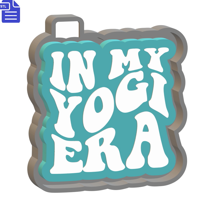 In My Yogi Era Silicone Mold Housing STL File - The Crafts and Glitter Shop