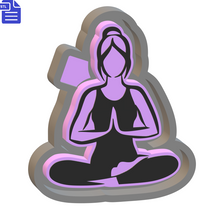 Load image into Gallery viewer, Yoga Girl Silicone Mold Housing STL File