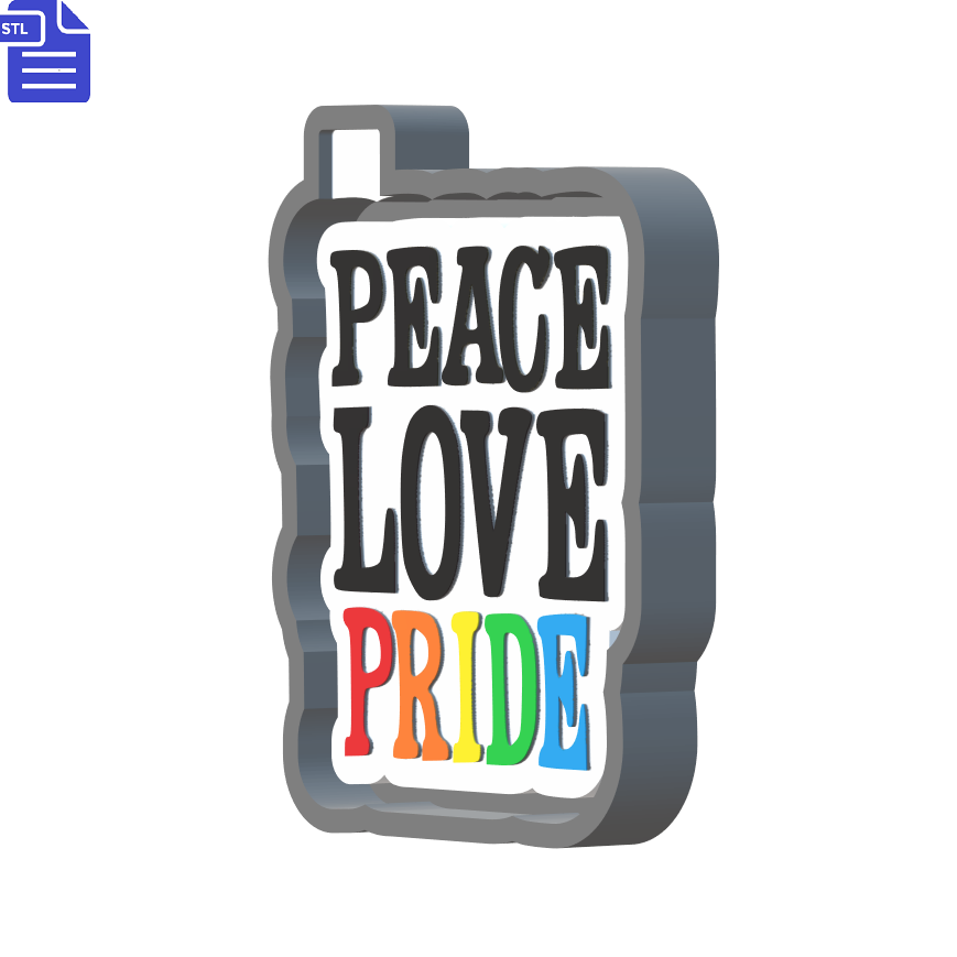 Pride Silicone Mold Housing STL File - The Crafts and Glitter Shop
