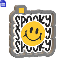 Load image into Gallery viewer, Spooky Smiley Silicone Mold Housing STL File