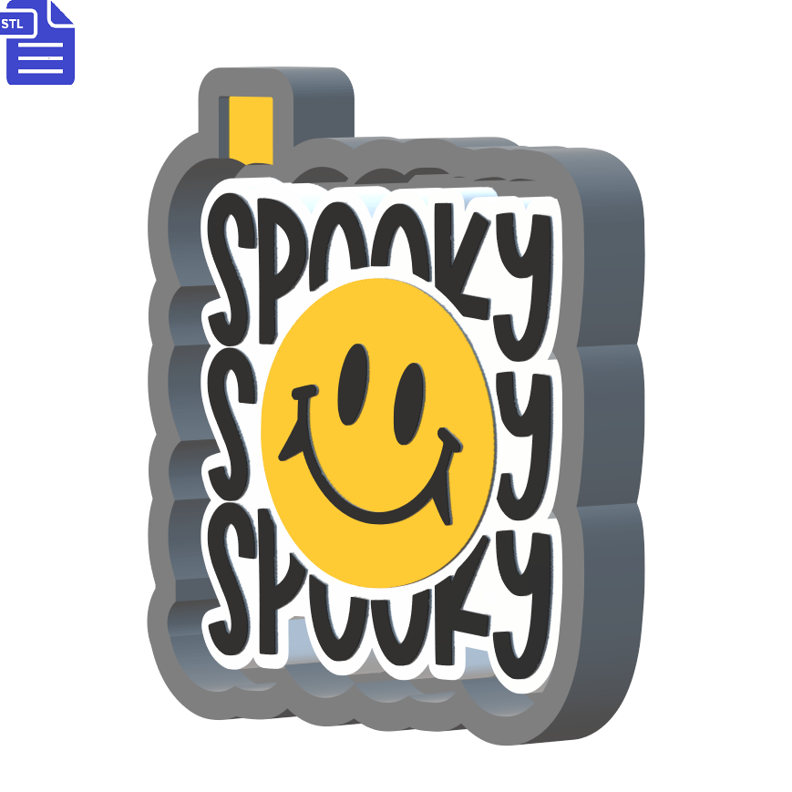 Spooky Smiley Silicone Mold Housing STL File - The Crafts and Glitter Shop