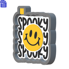 Load image into Gallery viewer, Spooky Smiley Silicone Mold Housing STL File